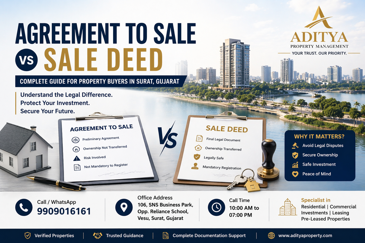 Agreement to Sale vs Sale Deed: Complete Property Guide for Buyers in Surat, Gujarat