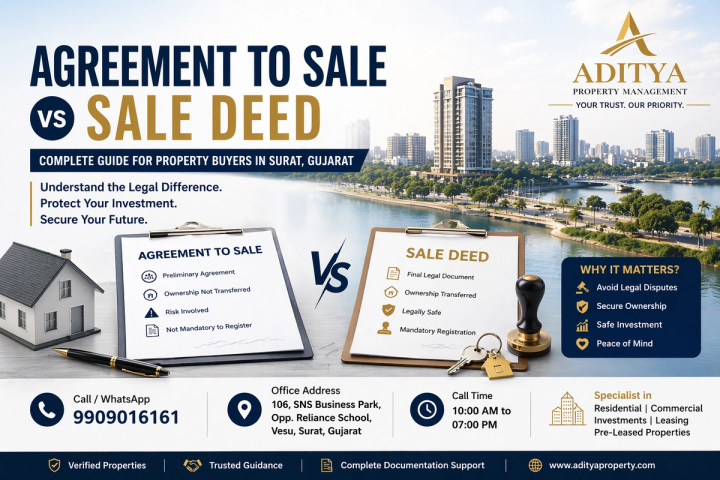 Agreement to Sale vs Sale Deed: Complete Property Guide for Buyers in Surat, Gujarat