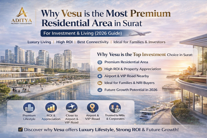 Why Vesu is the Most Premium Residential Area in Surat for Investment & Living (2026 Guide)