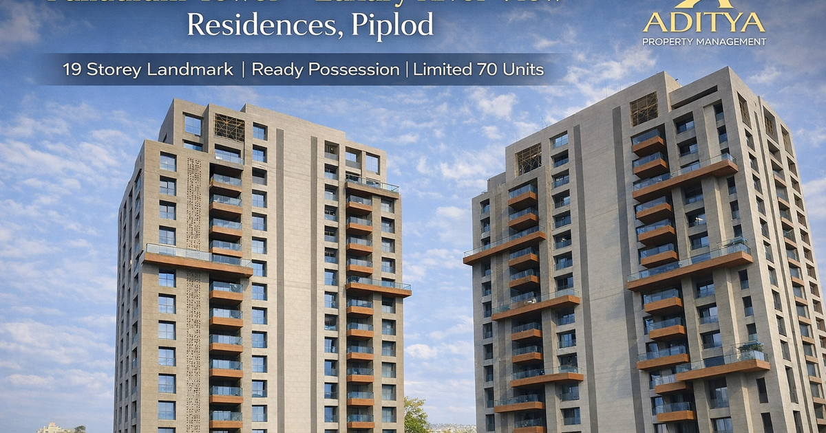 Palladium Tower – Premium River View Luxury Residences at Piplod, Surat