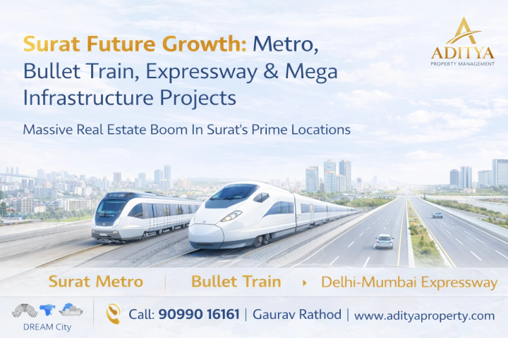 Surat Future Growth: Metro, Bullet Train & Mega Infrastructure Projects Driving Real Estate Boom