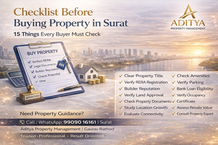 Checklist Before Buying Property in Surat – 15 Things Every Buyer Must Check
