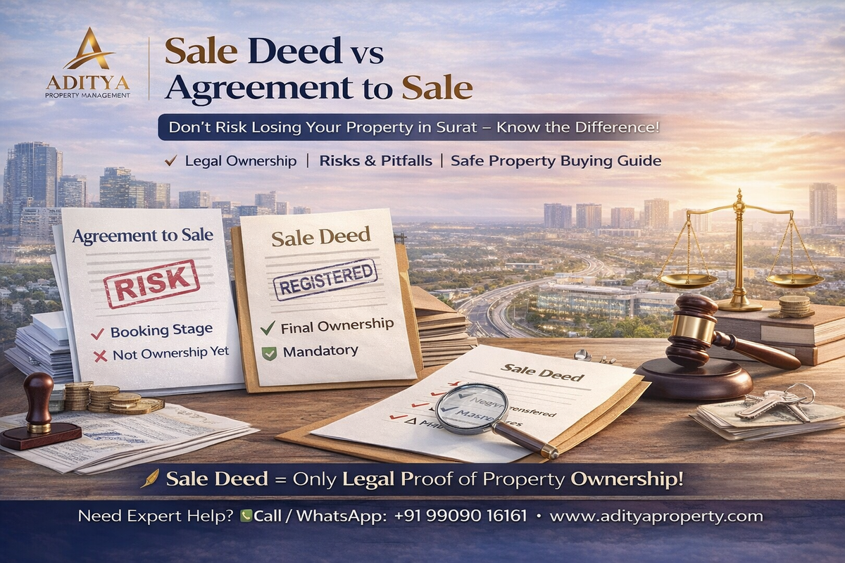 Sale Deed vs Agreement to Sale: What’s the Difference? (Complete Property Guide in Surat 2026)