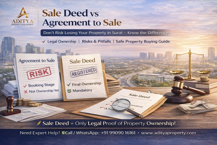 Sale Deed vs Agreement to Sale: What’s the Difference? (Complete Property Guide in Surat 2026)