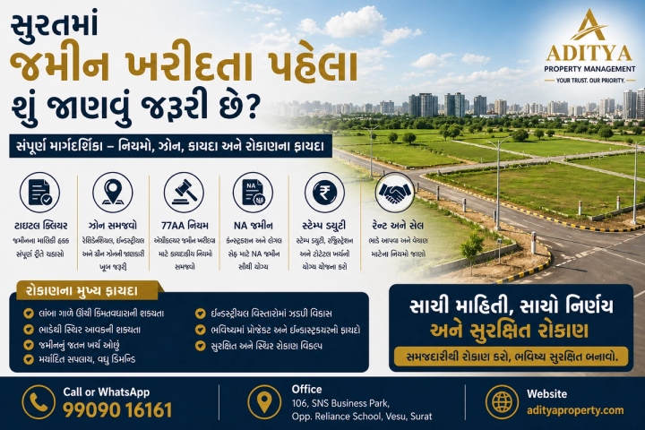 સુરતમાં જમીન ખરીદતા પહેલા શું જાણવું જરૂરી છે? સંપૂર્ણ માર્ગદર્શિકા