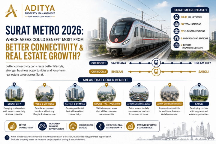 Surat Metro 2026: Which Areas Could Benefit Most from Better Connectivity & Real Estate Growth?  