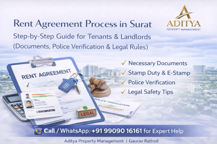 Rent Agreement Process in Surat – Step-by-Step Guide for Tenants & Landlords (Documents, Police Verification & Legal Rules)