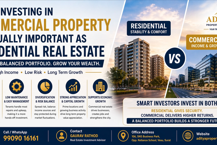 Why Investing in Commercial Property Is Equally Important as Investing in Residential Real Estate