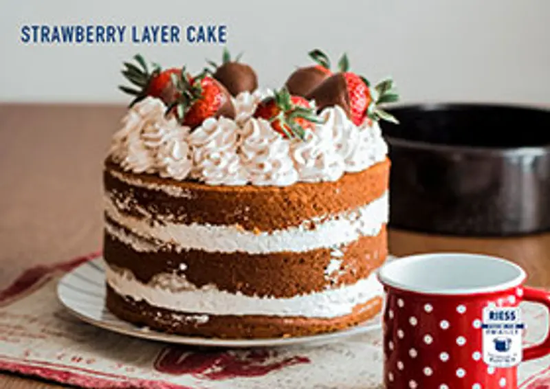 Strawberry layer cake