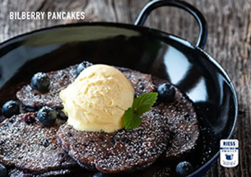 Bilberry pancakes