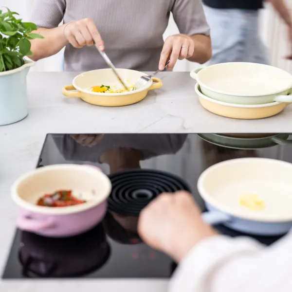 Eier- und Omelettepfannen, geeignet für alle Herdarten inklusive Induktion