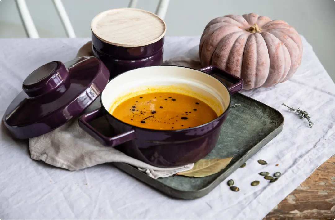 Riess Aromapot mit Kürbiscreme Suppe