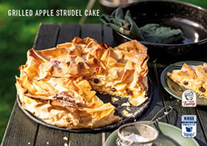 Grilled Apple Strudel Cake