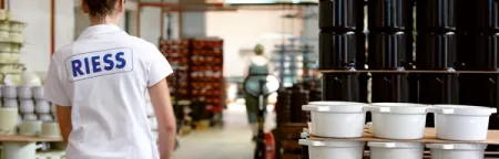 RIESS employee with branded shirt