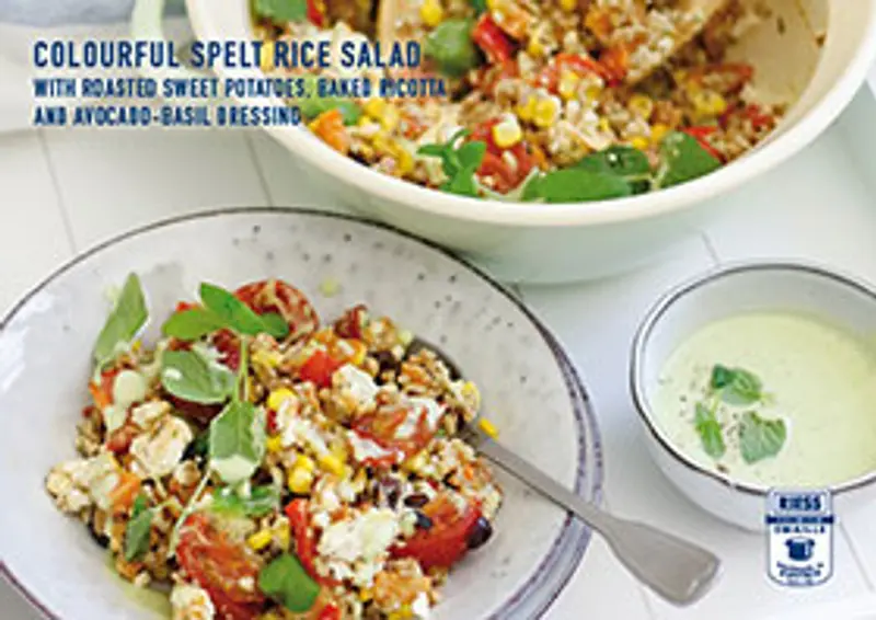 Spelt rice salad