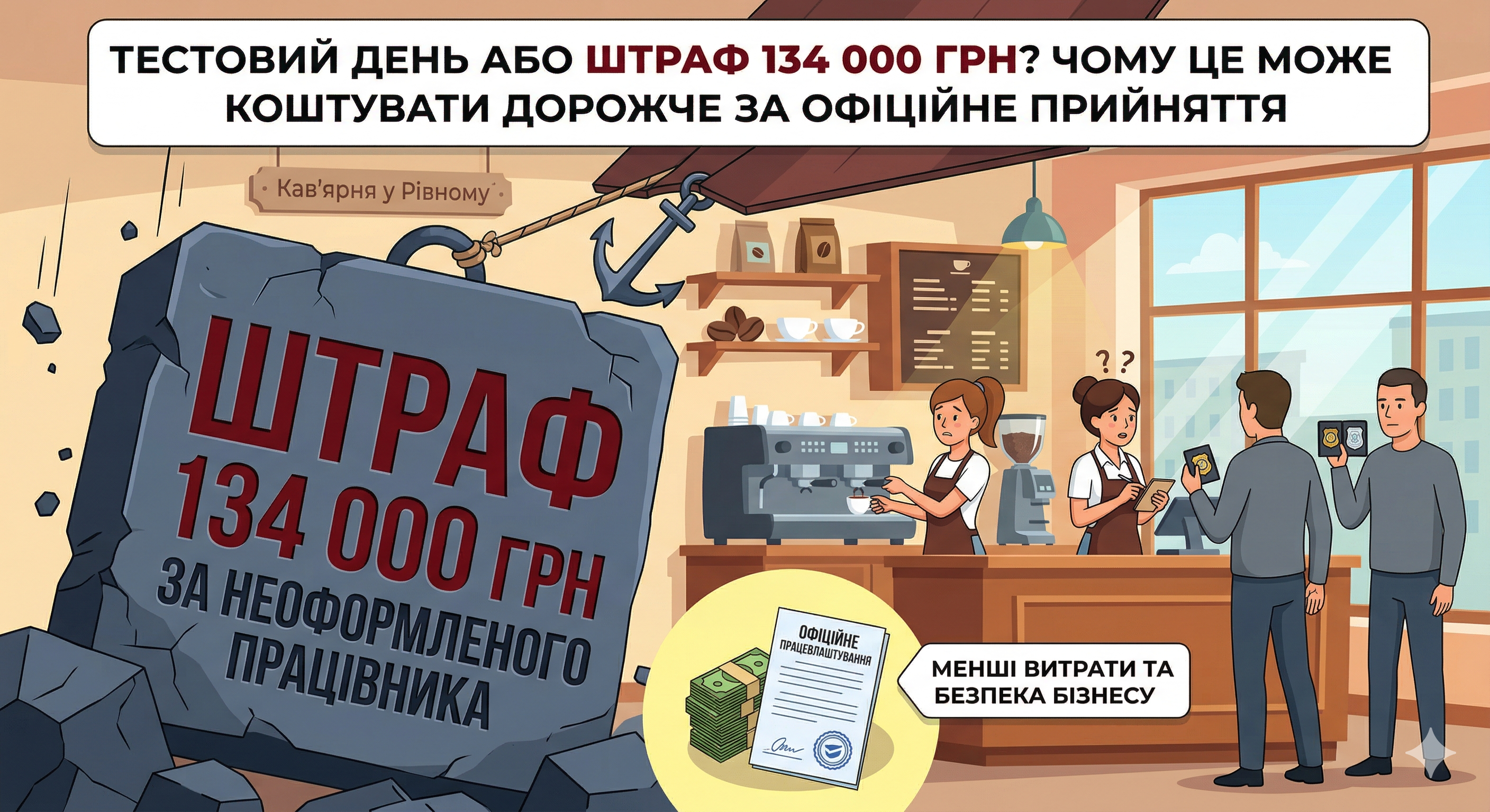 чи вигідно не оформлювати офіціантів та бариста в закладі ресторану чи вигідно не оформлювати офіціантів та бариста в закладі ресторану