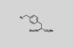 Structure of Methyl (S)-3-(4-(azidomethyl)phenyl)-2-((tert-butoxycarbonyl)amino)propanoate