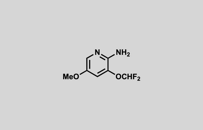 Structure of 3-(difluoromethoxy)-5-methoxypyridin-2-amine