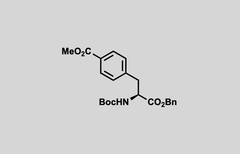 Structure of methyl (S)-4-(3-(benzyloxy)-2-((tert-butoxycarbonyl)amino)-3-oxopropyl)benzoate