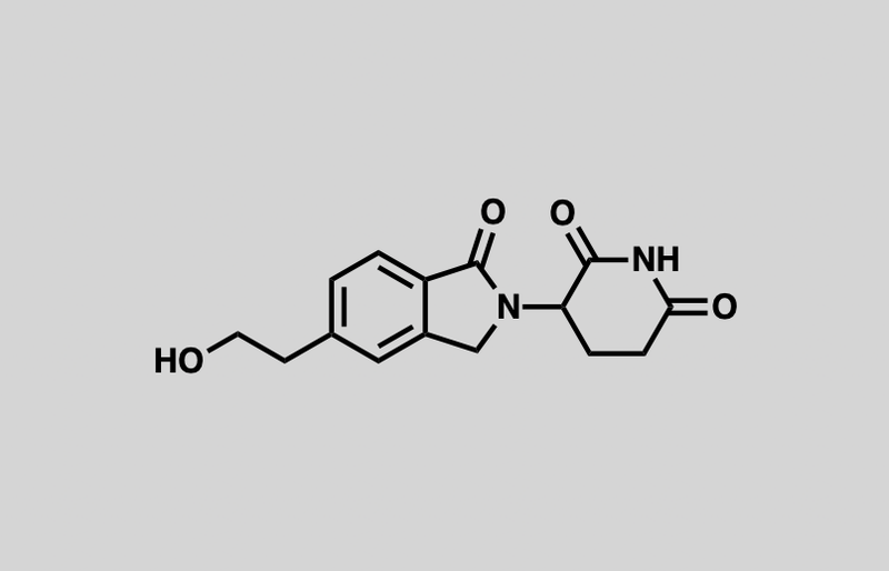 Structure of 3-(5-(2-hydroxyethyl)-1-oxoisoindolin-2-yl)piperidine-2,6-dione