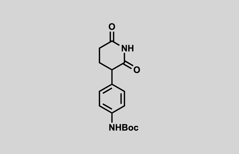 Structure of tert-butyl (4-(2,6-dioxopiperidin-3-yl)phenyl)carbamate