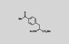 Structure of methyl (S)-2-acetamido-3-(4-acetylphenyl)propanoate