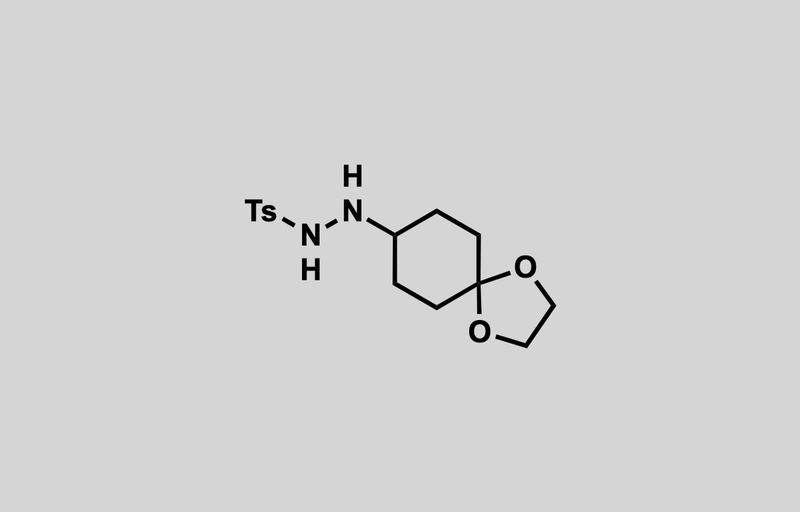 Structure of 4-methyl-N'-(1,4-dioxaspiro[4.5]decan-8-yl)benzenesulfonohydrazide