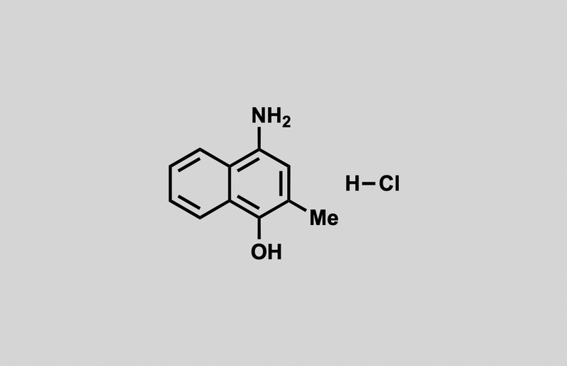 Structure of 4-amino-2-methylnaphthalen-1-ol hydrochloride