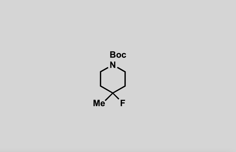 Structure of tert-butyl 4-fluoro-4-methylpiperidine-1-carboxylate