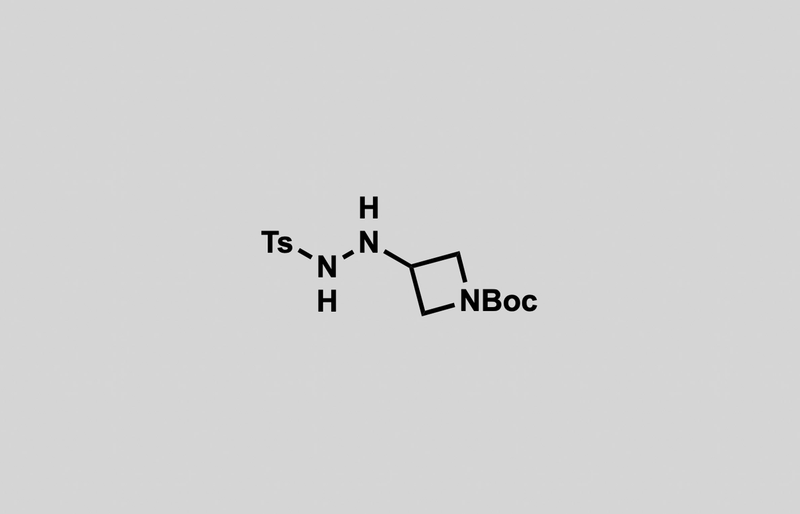 Structure of tert-butyl 3-(2-tosylhydrazineyl)azetidine-1-carboxylate