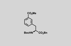 Structure of methyl (S)-3-(3-(benzyloxy)-2-((tert-butoxycarbonyl)amino)-3-oxopropyl)benzoate
