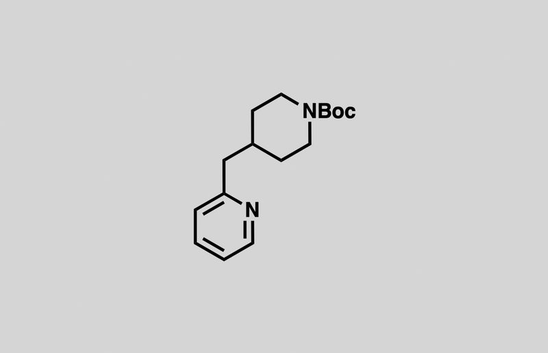 Structure of tert-butyl 4-(pyridin-2-ylmethyl)piperidine-1-carboxylate