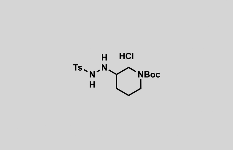 Structure of tert-butyl 3-(2-tosylhydrazineyl)piperidine-1-carboxylate