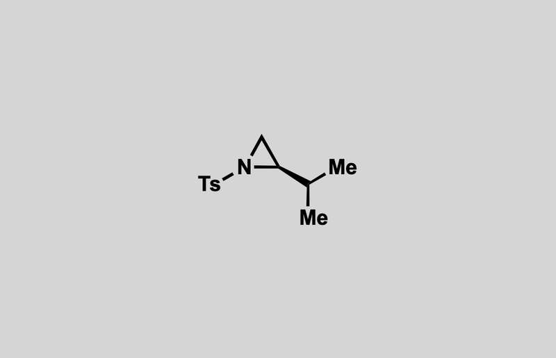 Structure of (R)-2-isopropyl-1-tosylaziridine