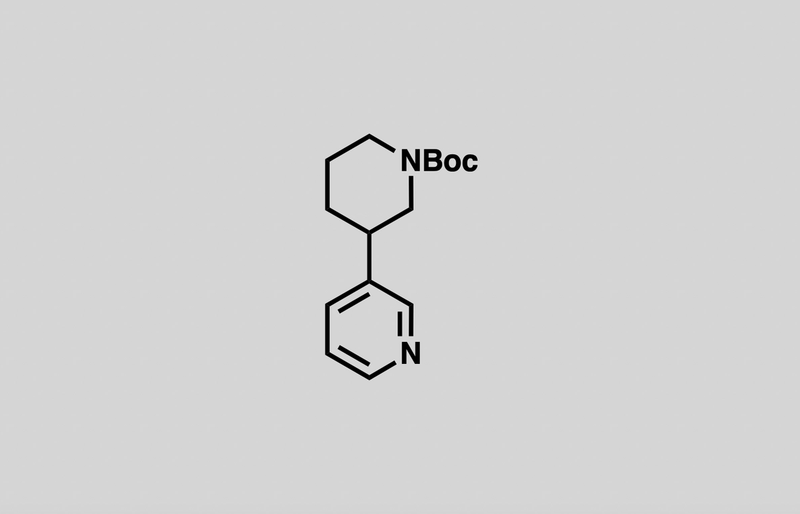 Structure of tert-butyl 3-(pyridin-3-yl)piperidine-1-carboxylate
