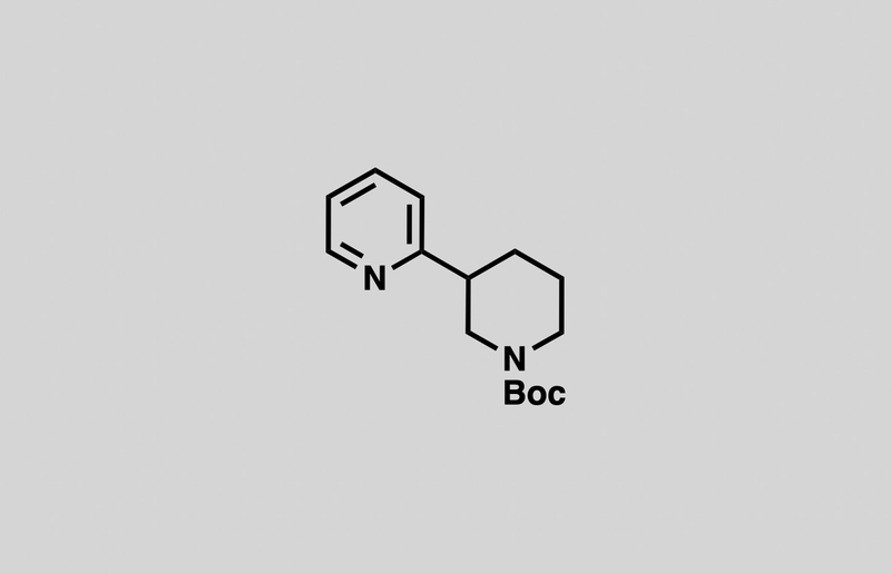 Structure of tert-butyl 3-(pyridin-2-yl)piperidine-1-carboxylate