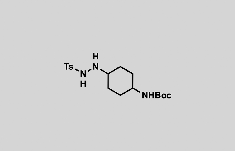 Structure of tert-butyl (4-(2-tosylhydrazineyl)cyclohexyl)carbamate