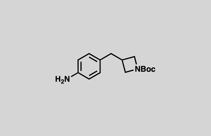 Structure of tert-butyl 3-(4-aminobenzyl)azetidine-1-carboxylate