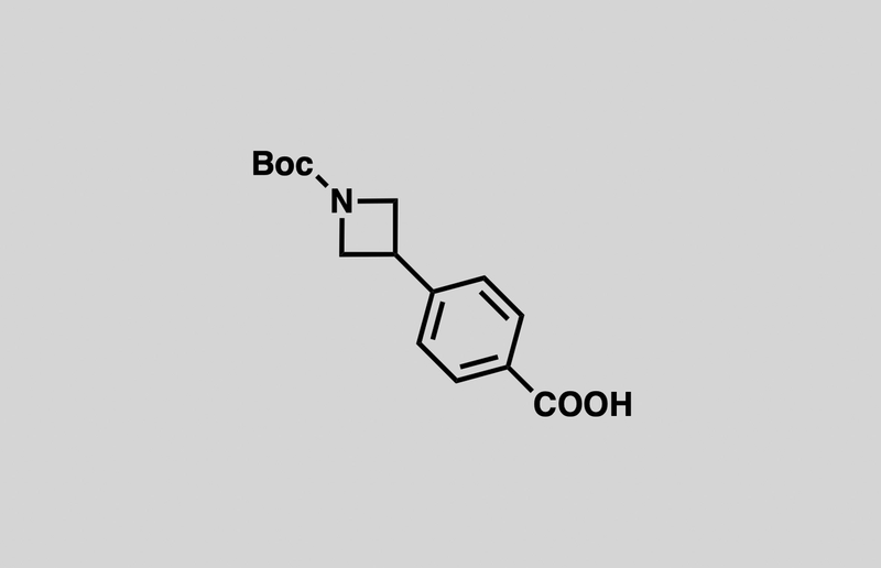 Structure of 4-(1-(tert-butoxycarbonyl)azetidin-3-yl)benzoic acid