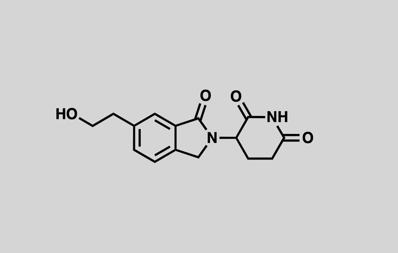 Structure of 3-(6-(2-hydroxyethyl)-1-oxoisoindolin-2-yl)piperidine-2,6-dione