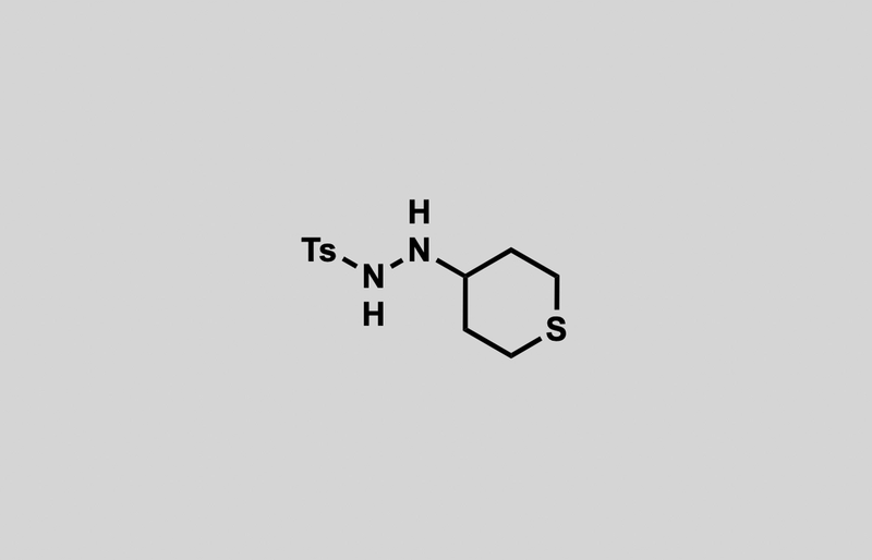 Structure of 4-methyl-N'-(tetrahydro-2H-thiopyran-4-yl)benzenesulfonohydrazide