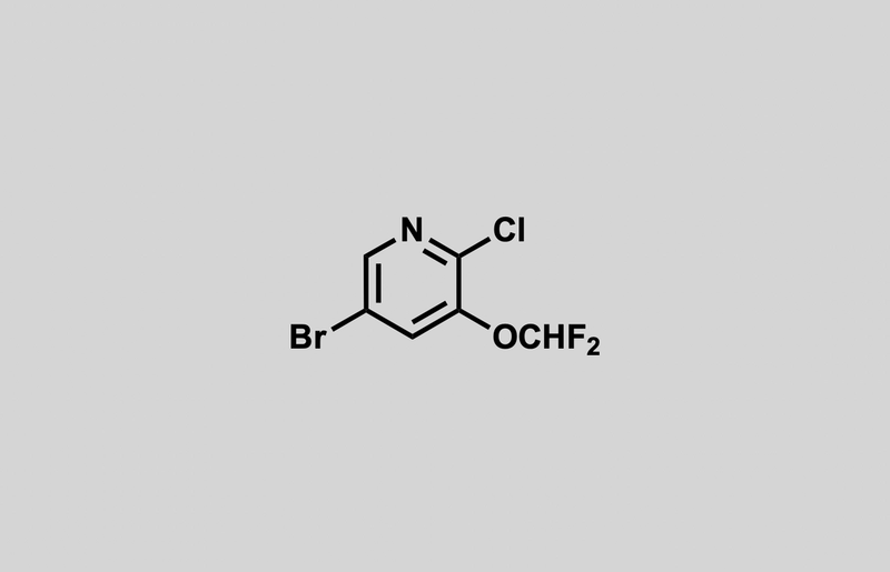 Structure of 5-bromo-2-chloro-3-(difluoromethoxy)pyridine