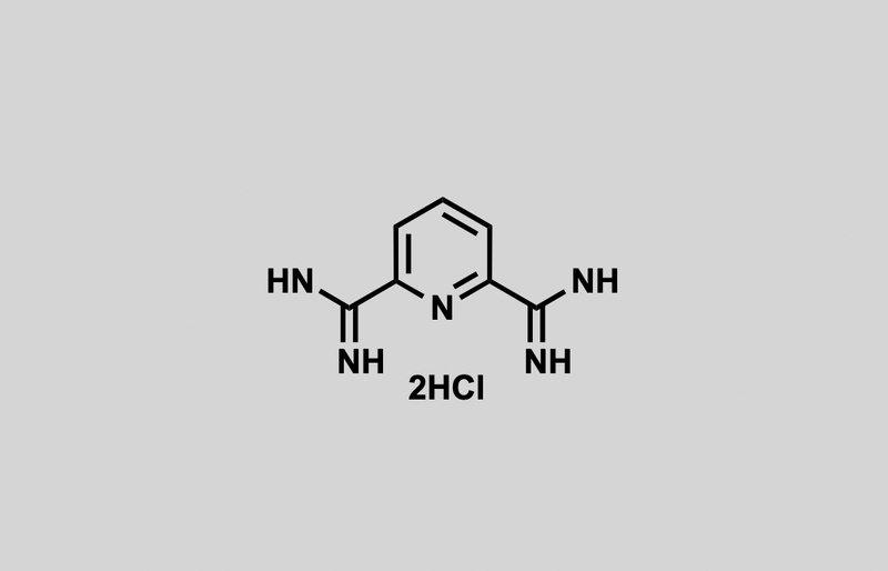 Structure of pyridine-2,6-dicarboximidamide dihydrochloride