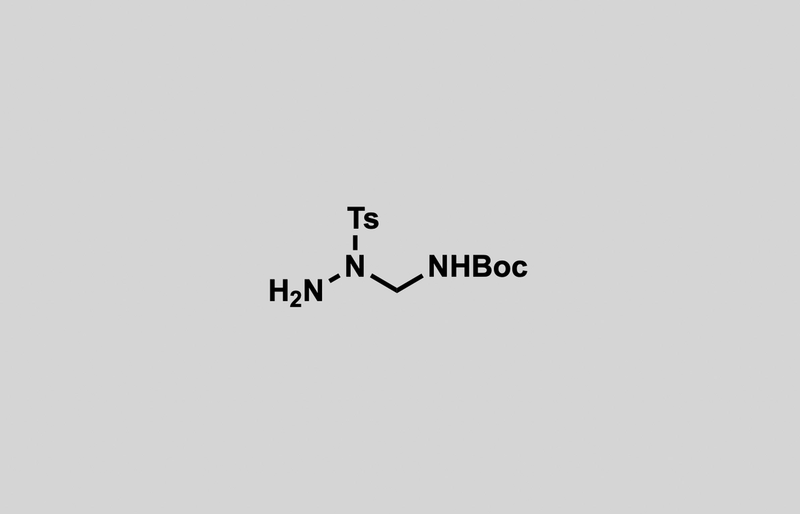 Structure of tert-butyl ((1-tosylhydrazineyl)methyl)carbamate