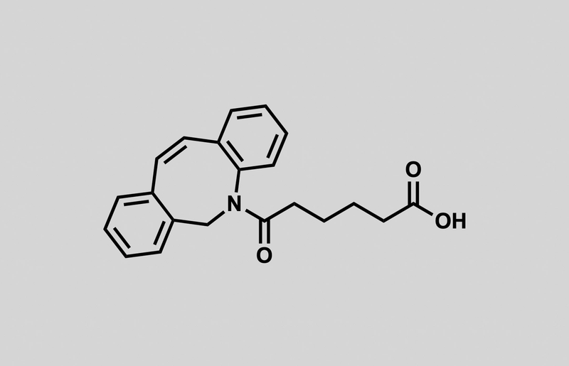 Structure of (Z)-6-(dibenzo[b,f]azocin-5(6H)-yl)-6-oxohexanoic acid