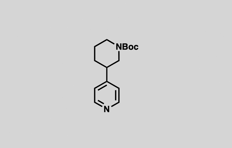 Structure of tert-butyl 3-(pyridin-4-yl)piperidine-1-carboxylate
