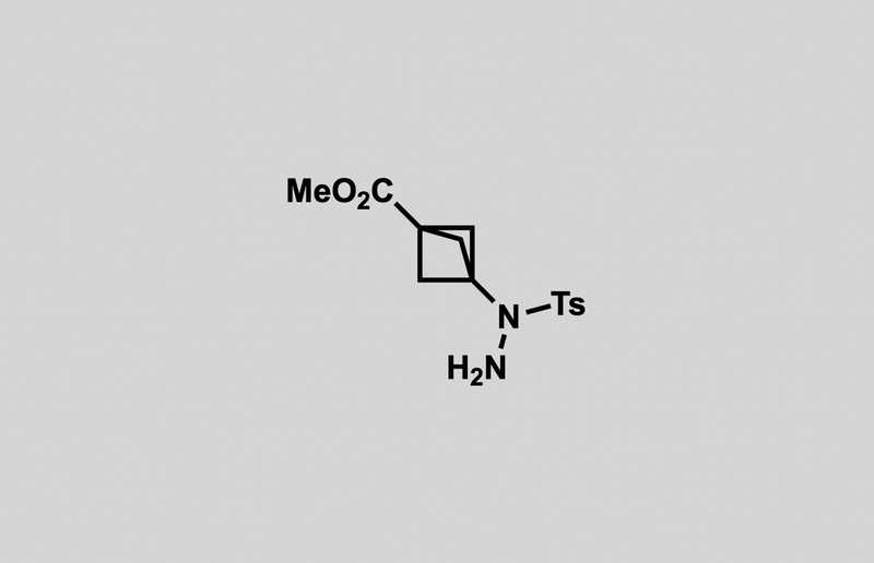 Structure of methyl 3-(1-tosylhydrazineyl)bicyclo[1.1.1]pentane-1-carboxylate