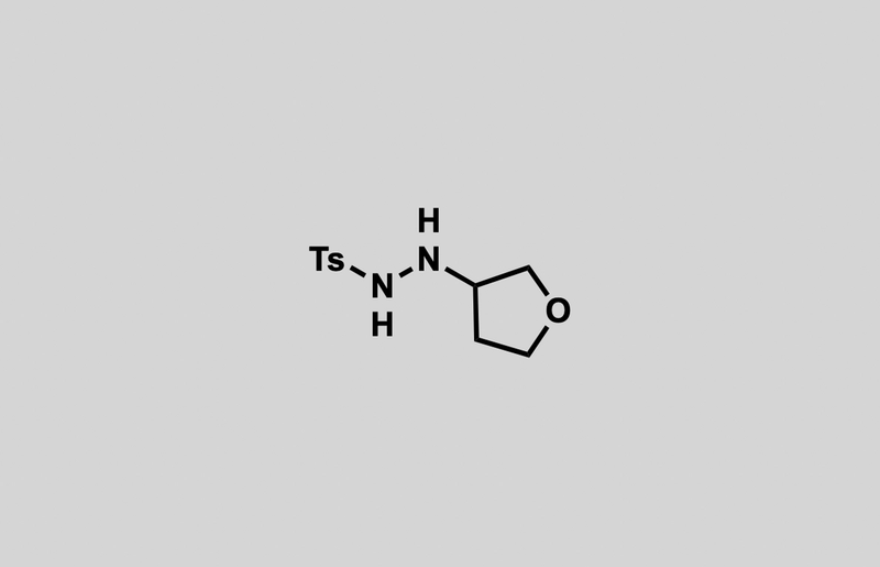 Structure of 4-methyl-N'-(tetrahydrofuran-3-yl)benzenesulfonohydrazide