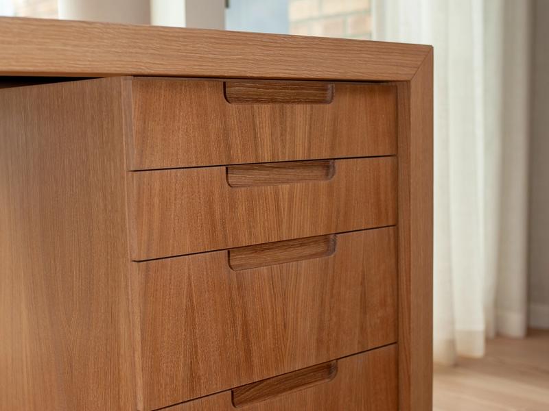 office table handles details