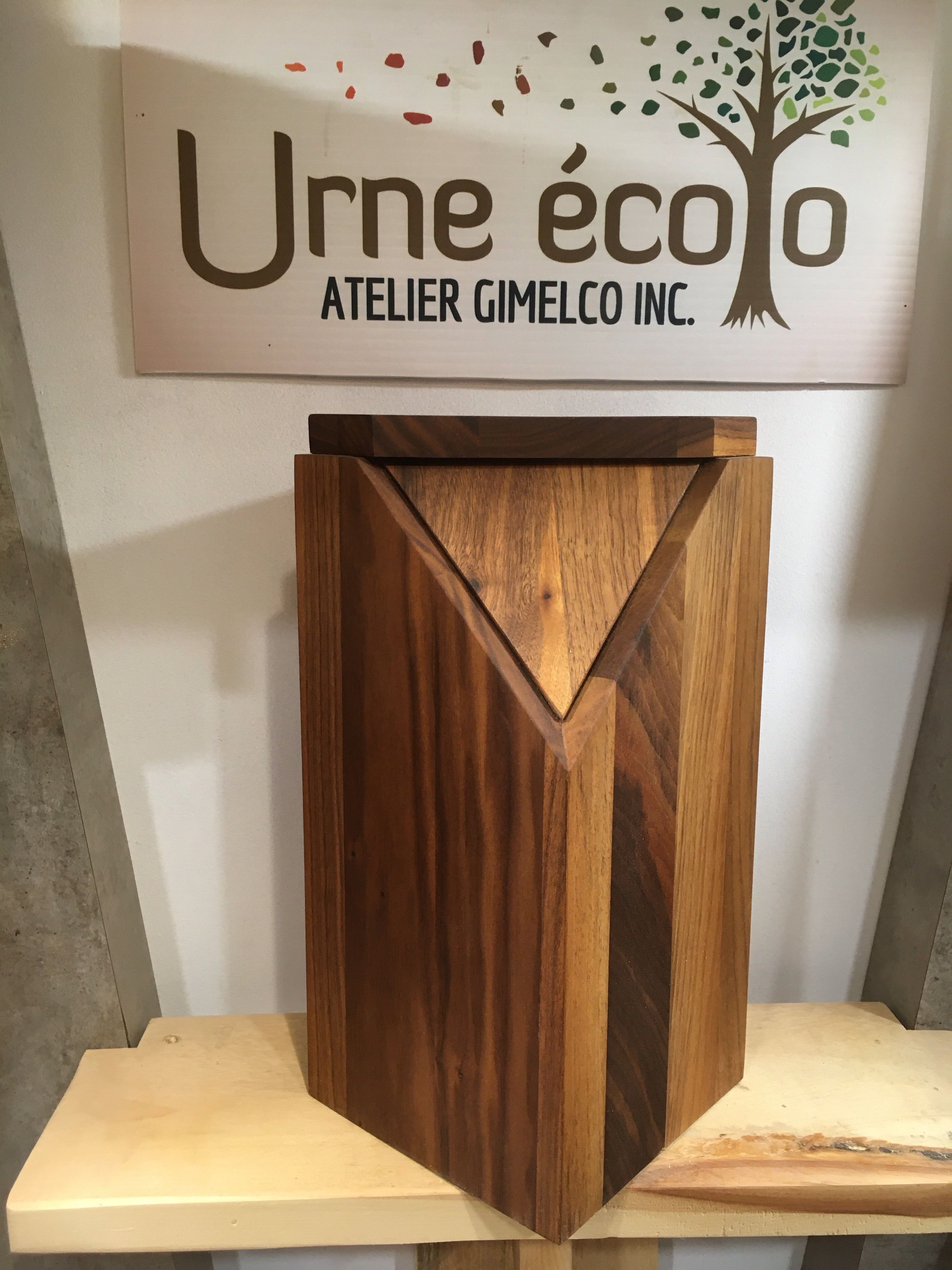 Urne en bois biodégradable, fabrication Québécoise